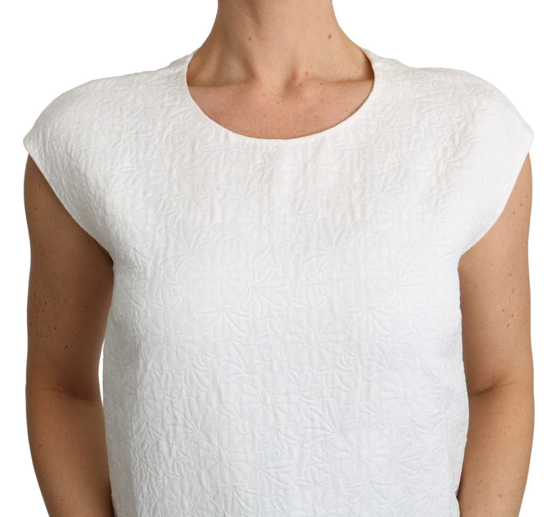 Elegant White Cotton Blend Blouse Dolce & Gabbana