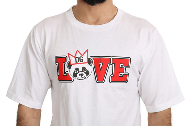 Panda Love Slim Fit Crewneck Tee Dolce & Gabbana