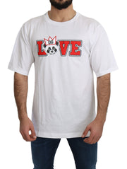 Panda Love Slim Fit Crewneck Tee Dolce & Gabbana