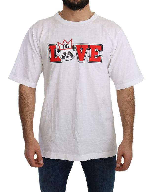 Panda Love Slim Fit Crewneck Tee Dolce & Gabbana