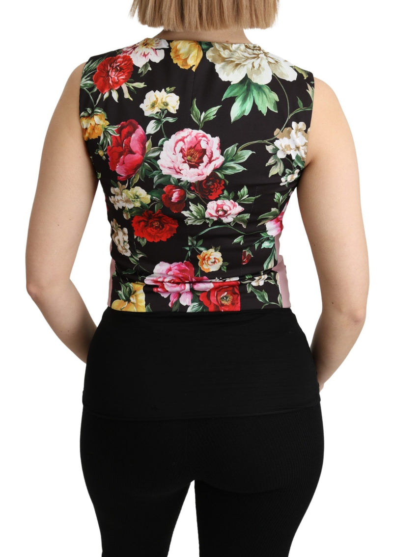 Chic Sleeveless Vest in Pink Hues Dolce & Gabbana