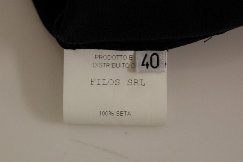 Silk Bronze & Black Sleeveless Sheath Dress FILOS