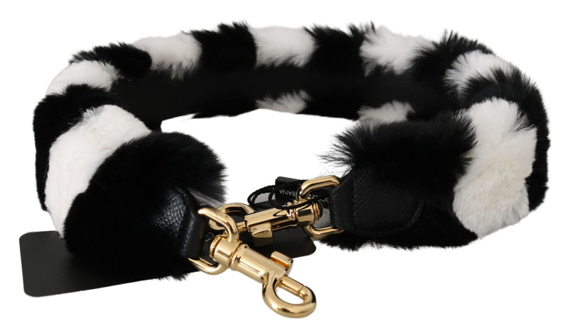 Elegant Fur Shoulder Strap Accessory Dolce & Gabbana