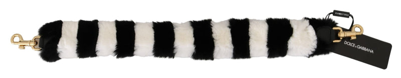 Elegant Fur Shoulder Strap Accessory Dolce & Gabbana