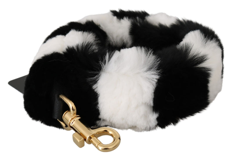 Elegant Fur Shoulder Strap Accessory Dolce & Gabbana