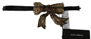 Elegant Silk Gold Bowtie - Dazzle in Style Dolce & Gabbana