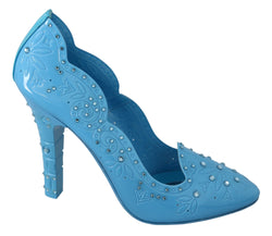 Crystal Embellished Blue Cinderella Pumps Dolce & Gabbana