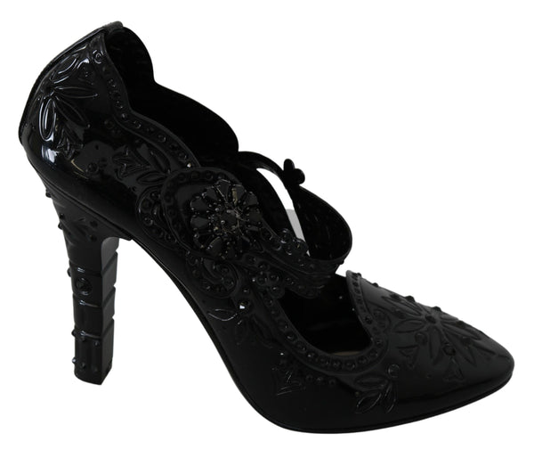 Elegant Crystal Embellished Cinderella Pumps Dolce & Gabbana