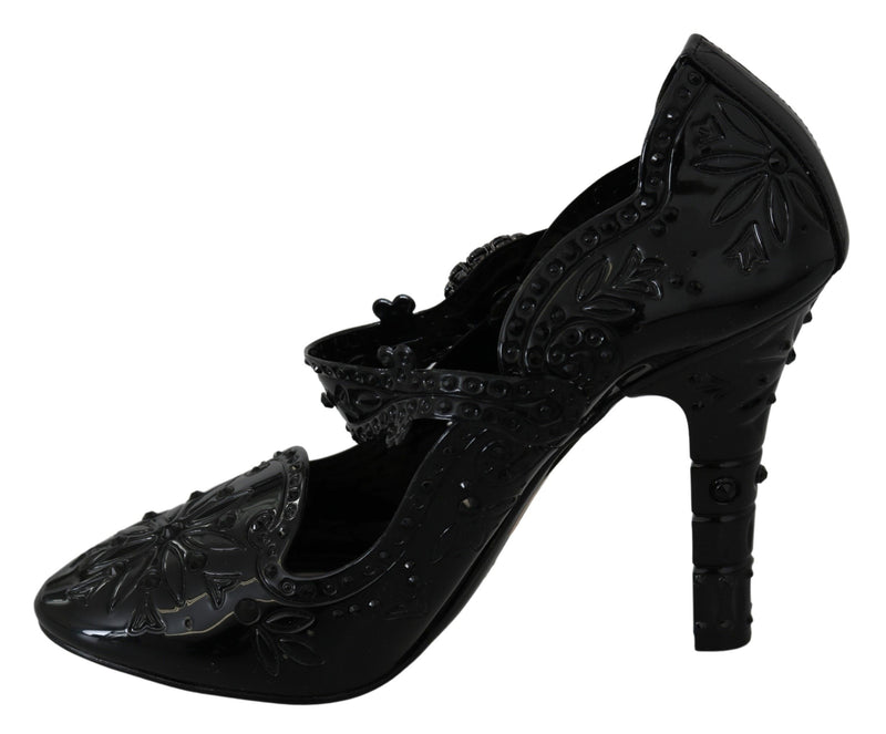 Elegant Crystal Embellished Cinderella Pumps Dolce & Gabbana