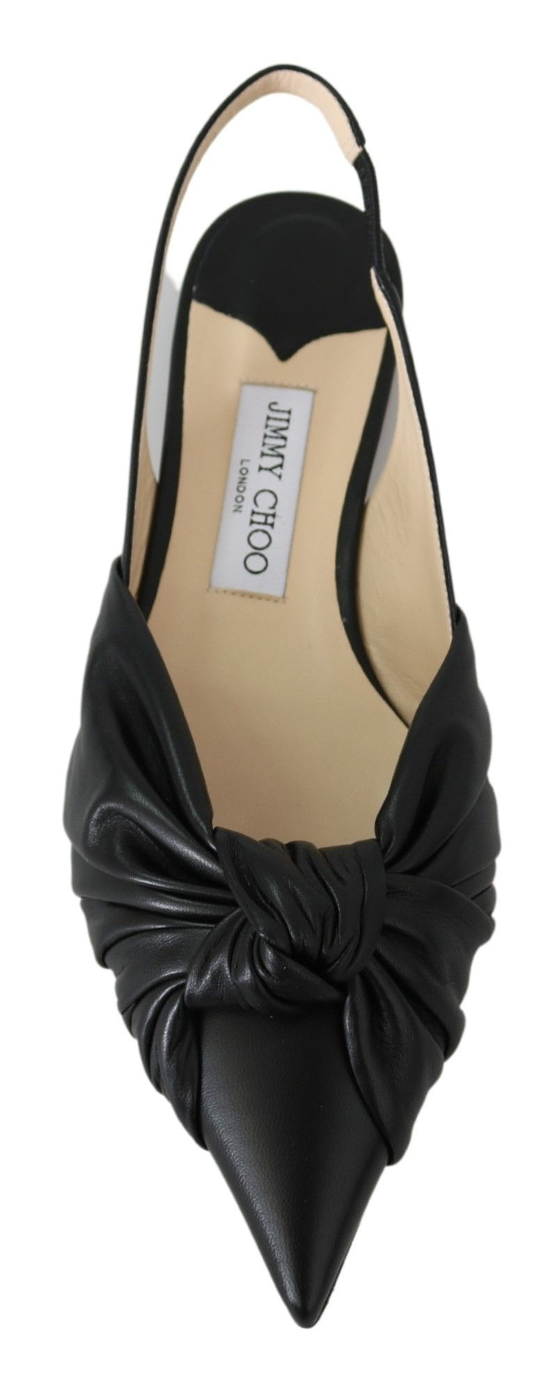 Elegant Pointed Toe Leather Flats Jimmy Choo