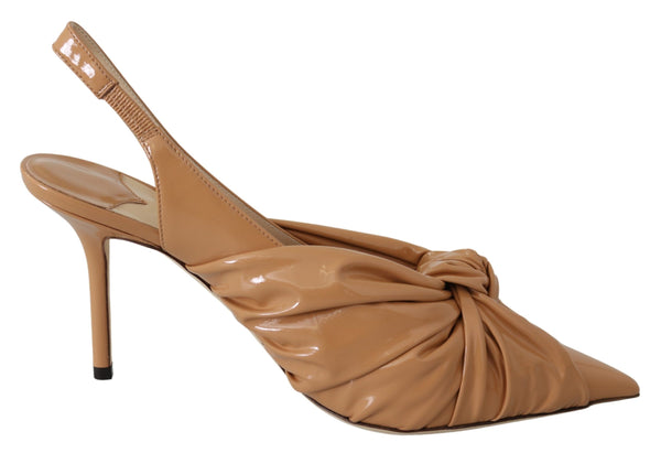 Elegant Pointed Toe Leather Pumps Jimmy Choo