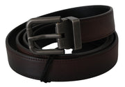 Elegant Leather Belt in Classic Brown Dolce & Gabbana