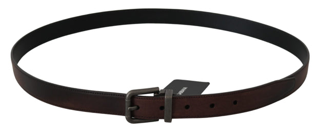 Elegant Leather Belt in Classic Brown Dolce & Gabbana