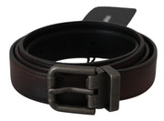 Elegant Leather Belt in Classic Brown Dolce & Gabbana