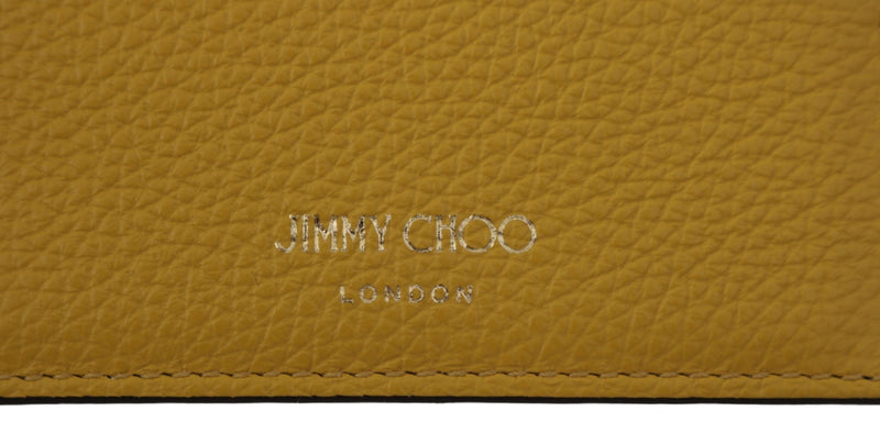 Sunshine Yellow Leather Card Holder Jimmy Choo