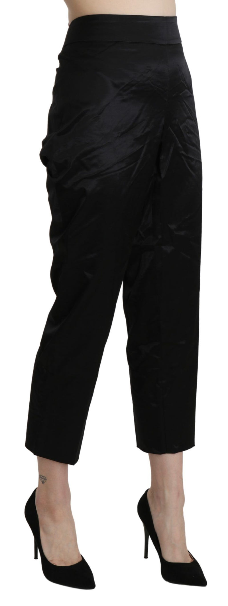 Elegant High Waist Cropped Pants BENCIVENGA