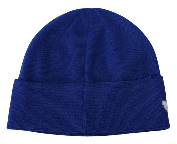 Chic Unisex Cobalt Wool Beanie with Logo Detail Givenchy