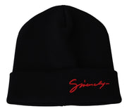 Chic Unisex Wool Beanie with Signature Accents Givenchy