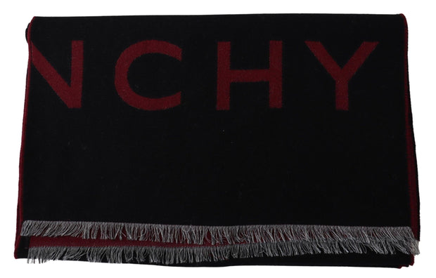 Elegant Unisex Wool Silk Blend Scarf Givenchy