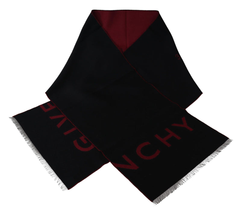 Elegant Unisex Wool Silk Blend Scarf Givenchy