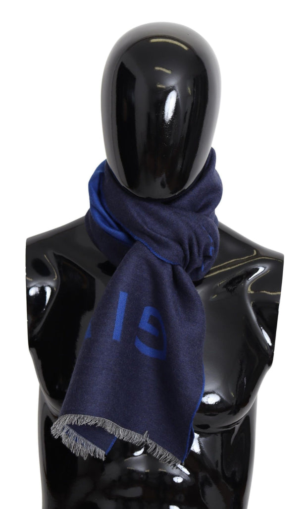 Elegant Unisex Wool Silk Blend Scarf Givenchy