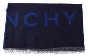 Elegant Unisex Wool Silk Blend Scarf Givenchy