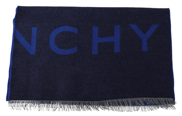 Elegant Unisex Wool Silk Blend Scarf Givenchy