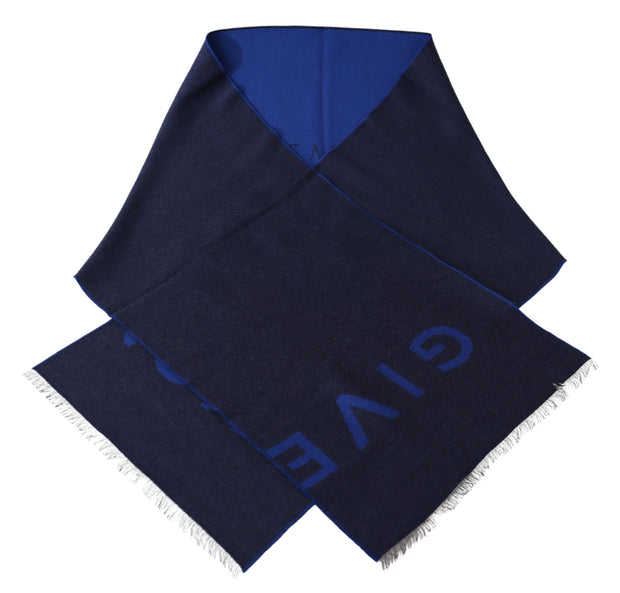 Elegant Unisex Wool Silk Blend Scarf Givenchy