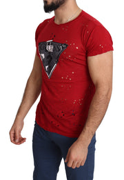 Radiant Red Cotton Tee Perfect For Everyday Style Guess