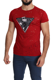 Radiant Red Cotton Tee Perfect For Everyday Style Guess