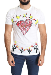 Chic Saint Valentine Print Crew Neck T-Shirt Dolce & Gabbana