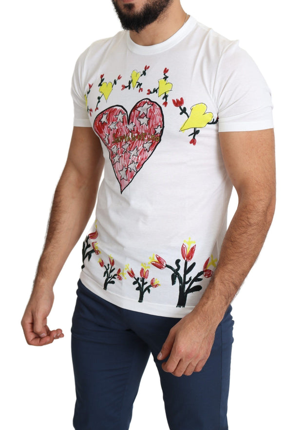 Chic Saint Valentine Print Crew Neck T-Shirt Dolce & Gabbana