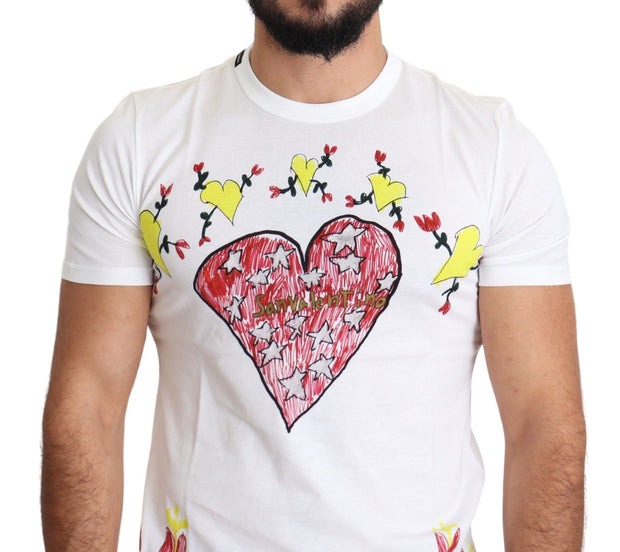 Chic Saint Valentine Print Crew Neck T-Shirt Dolce & Gabbana