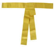 Chic Silk Yellow Women's Elegant Belt Dolce & Gabbana