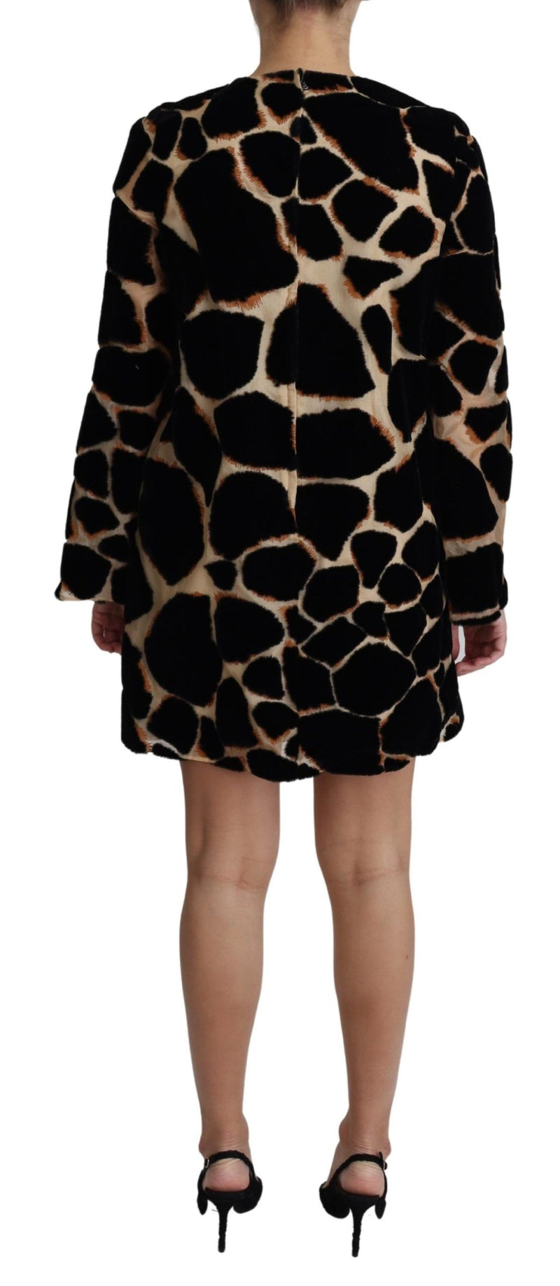 Chic Giraffe Print Shift Mini Dress Dolce & Gabbana