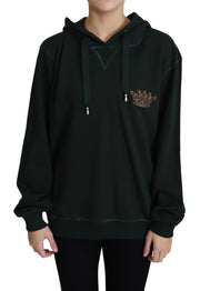 Regal Crown Embroidered Hoodie Dolce & Gabbana