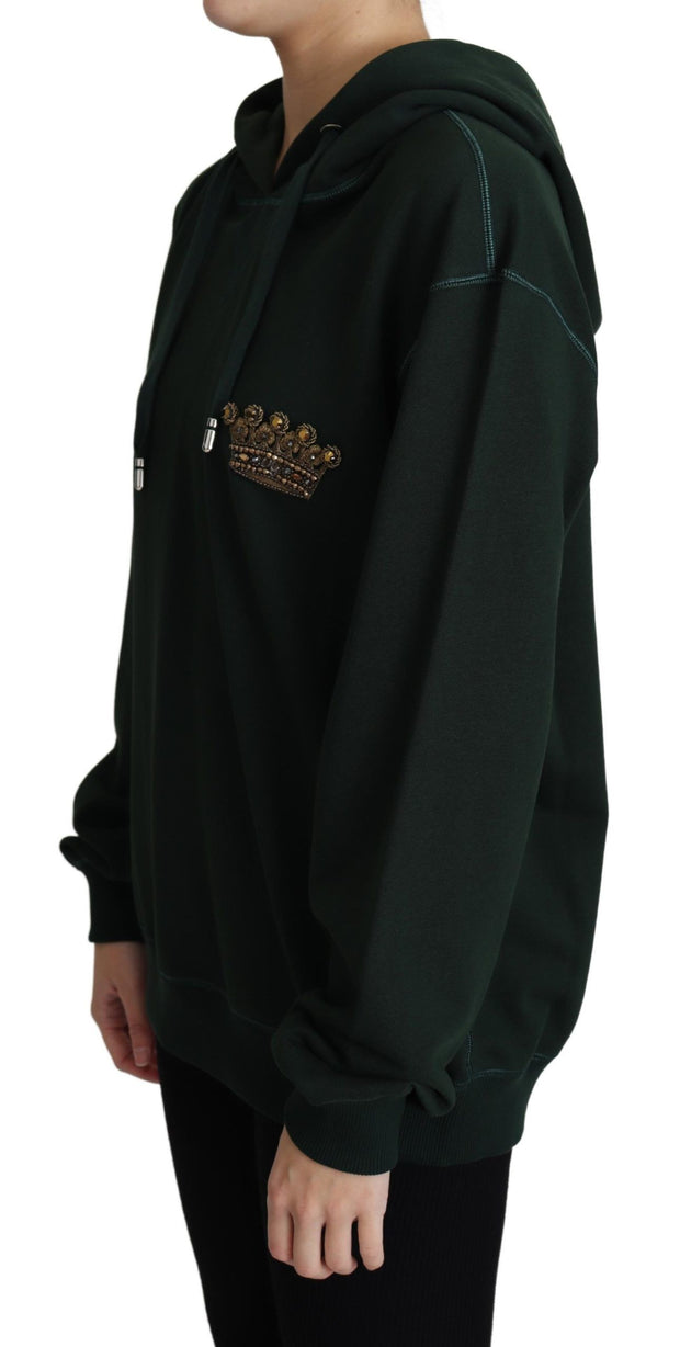 Regal Crown Embroidered Hoodie Dolce & Gabbana