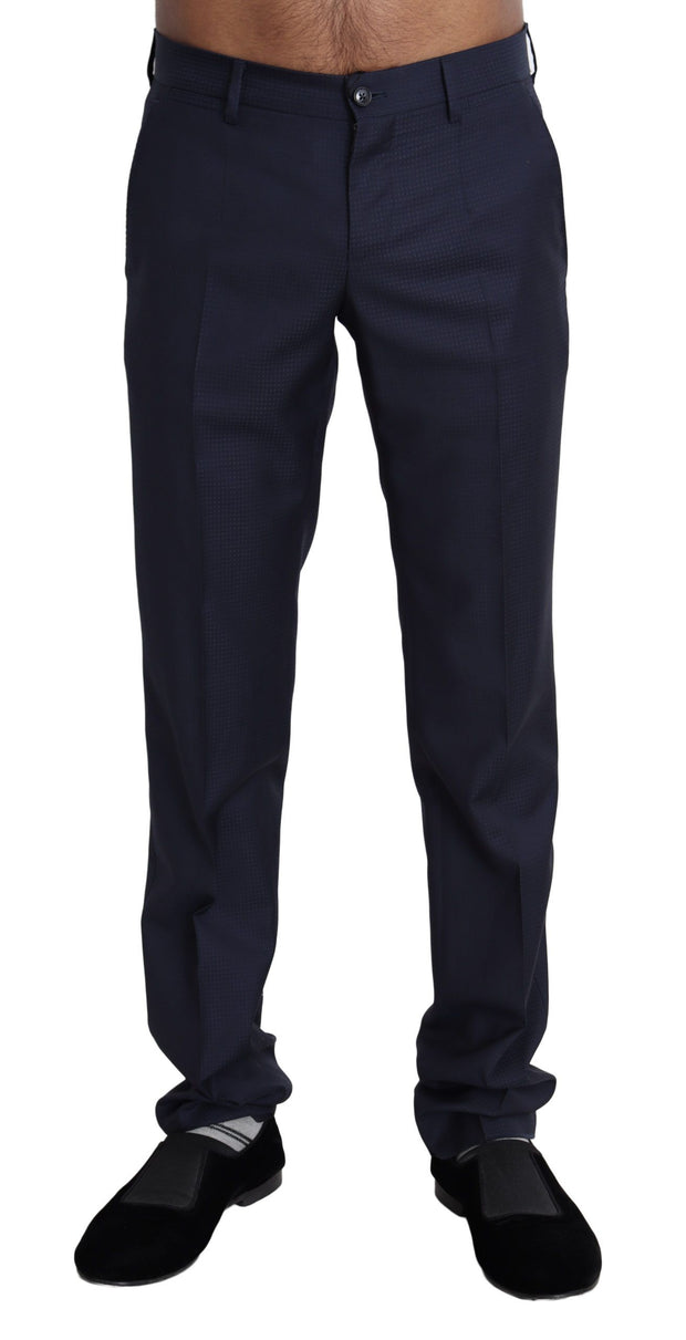 Elegant Slim Fit Wool Blend Dress Pants Dolce & Gabbana