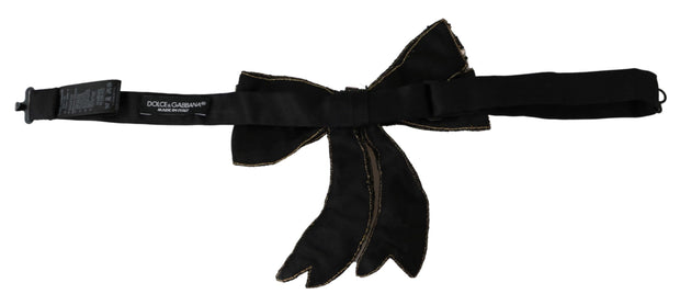 Elegant Silk Rhinestone Bow Tie Dolce & Gabbana