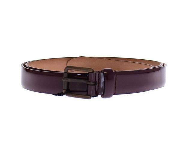 Elegant Purple Leather Belt Dolce & Gabbana