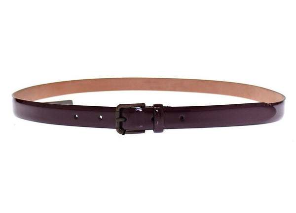 Elegant Purple Leather Belt Dolce & Gabbana