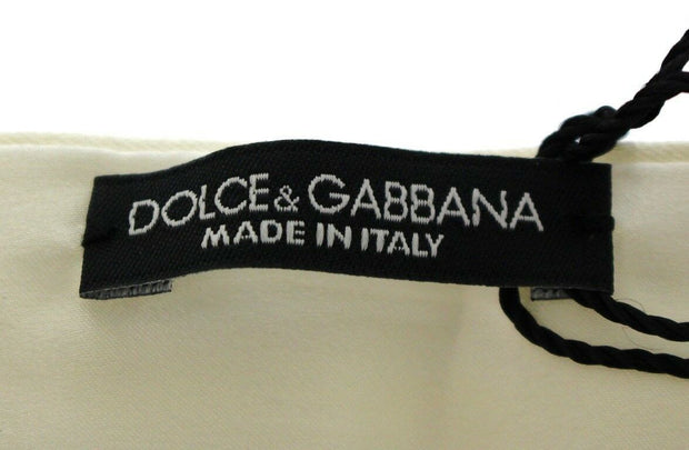 Exclusive White Silk Evening Cummerbund Dolce & Gabbana