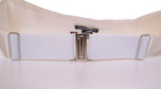 Elegant White Silk Cummerbund Dolce & Gabbana