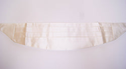 Elegant White Silk Cummerbund Dolce & Gabbana