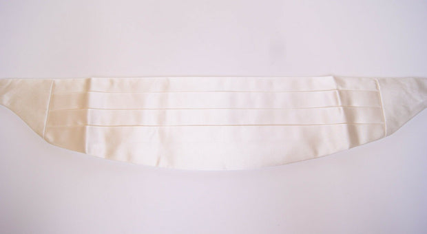 Elegant White Silk Cummerbund Dolce & Gabbana