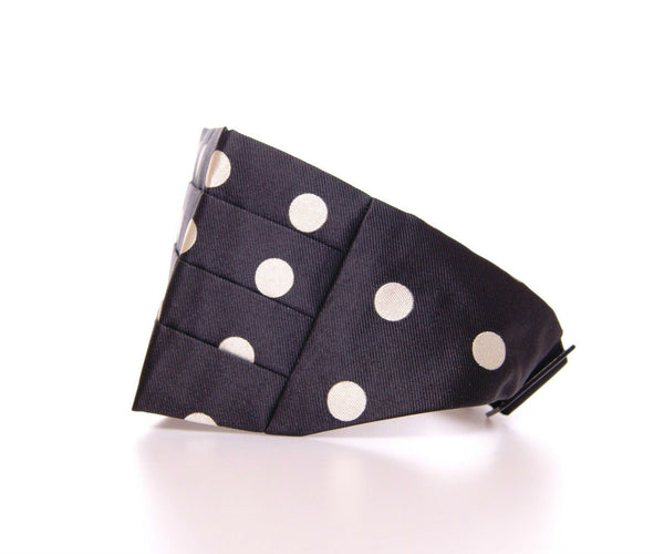 Elegant Silk Black Polka Dot Cummerbund Dolce & Gabbana