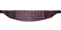 Exquisite Black Silk Cummerbund with Red Polka Dots Dolce & Gabbana