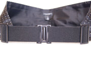 Elegant Black Silk Polka Dot Cummerbund Dolce & Gabbana