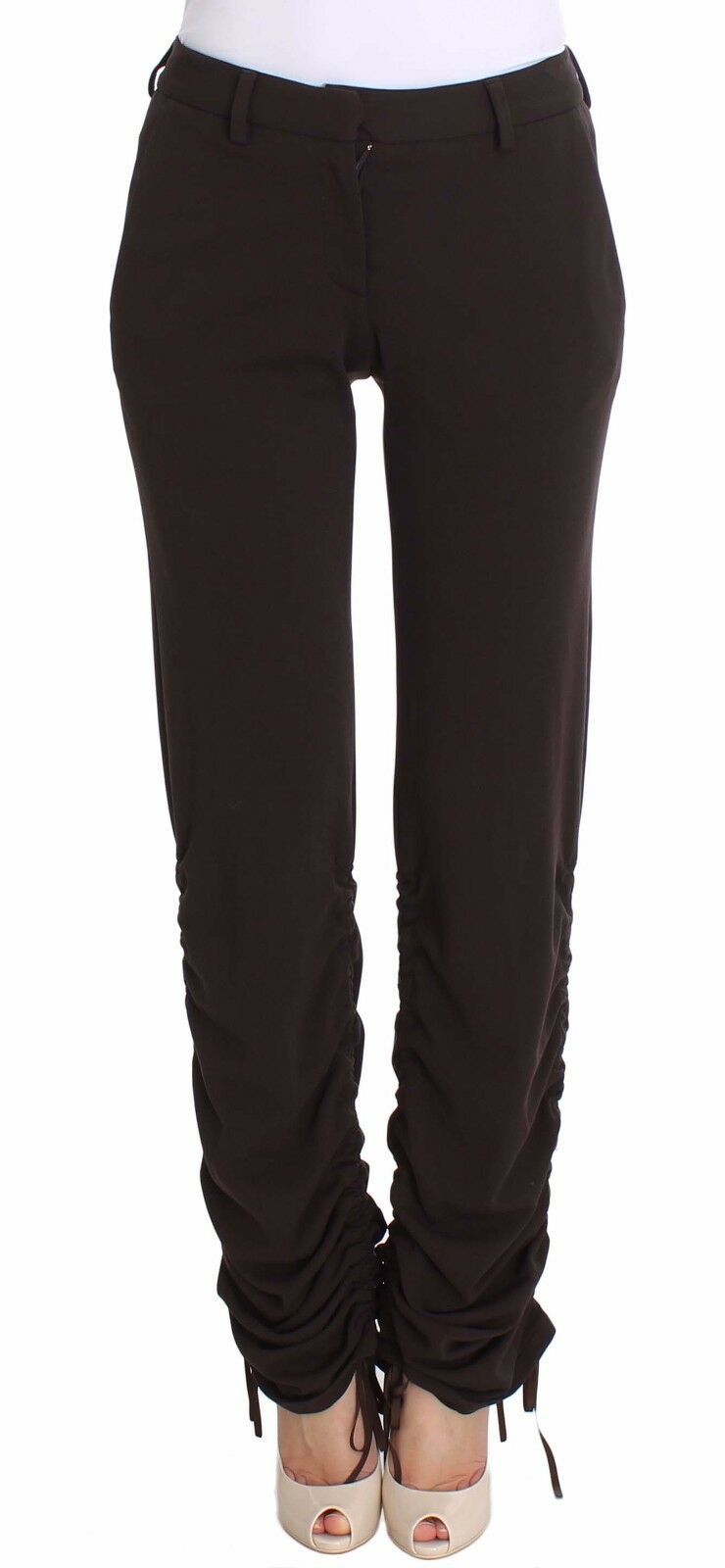 Chic Brown Casual Trousers for Sophisticated Style Ermanno Scervino