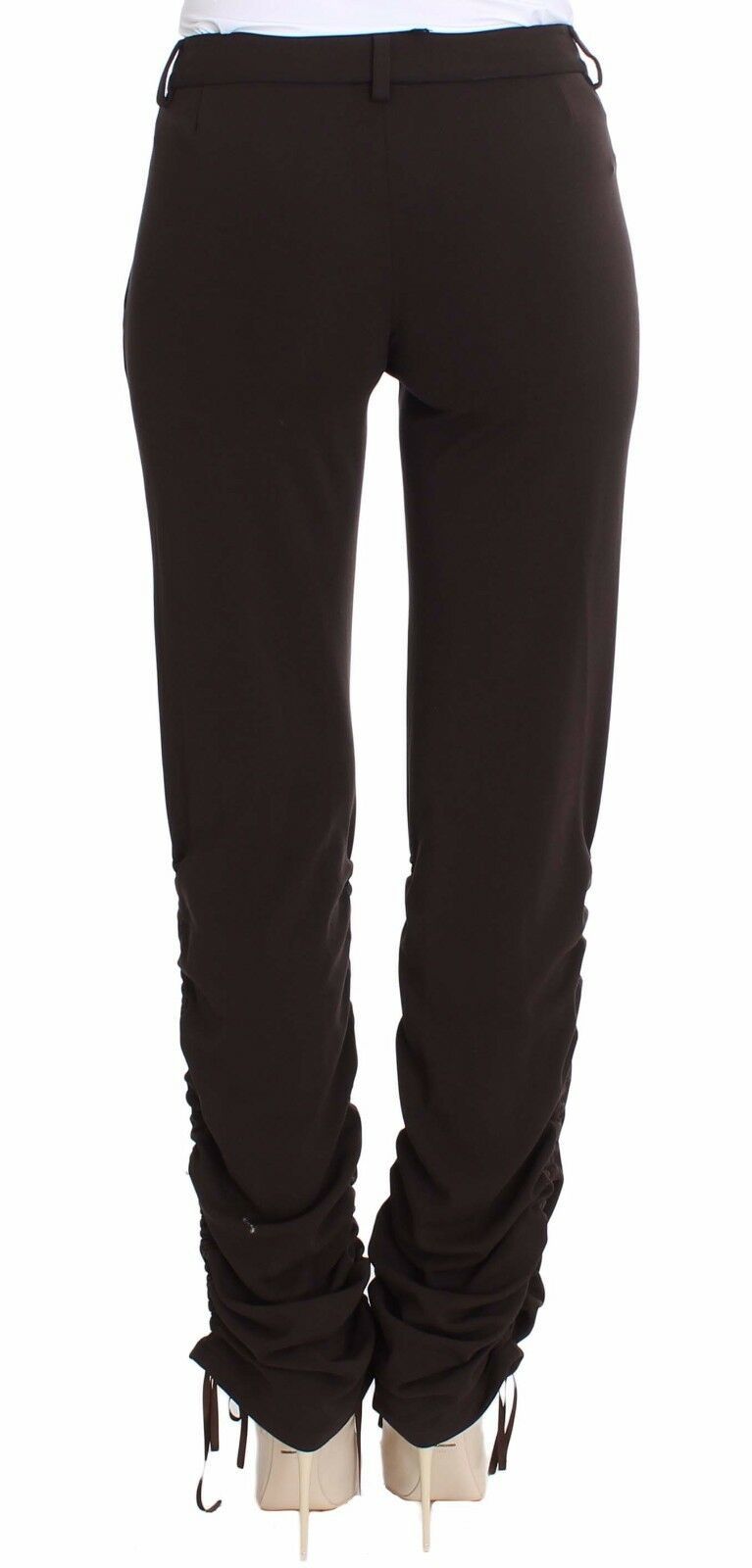 Chic Brown Casual Trousers for Sophisticated Style Ermanno Scervino